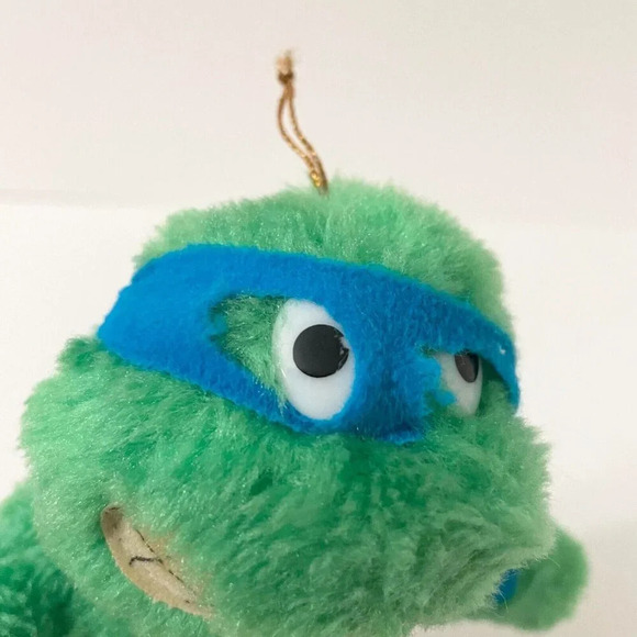 Vintage 1989 Leonardo  TMNT Leo Plush Doll ACE Novelty 9 Inch Mirage Flaws - Picture 5 of 16